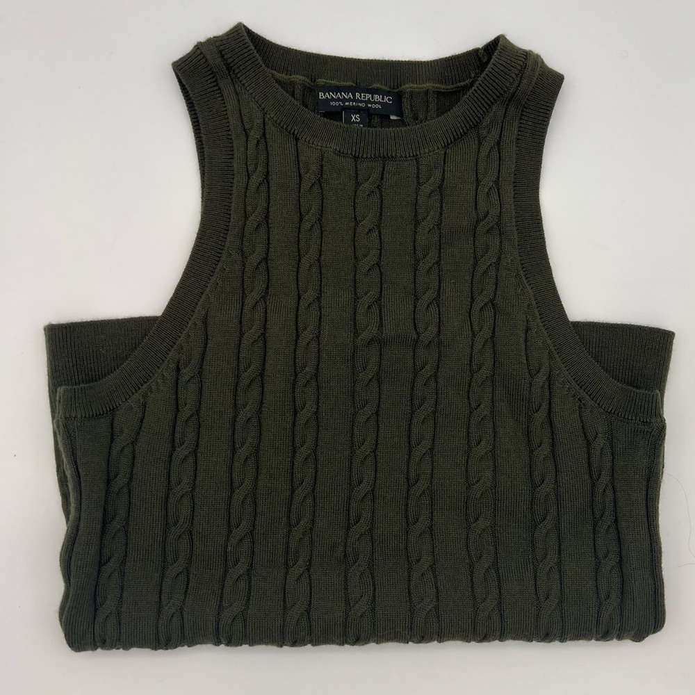 Banana Republic Wool Knit Sleeveless Top
